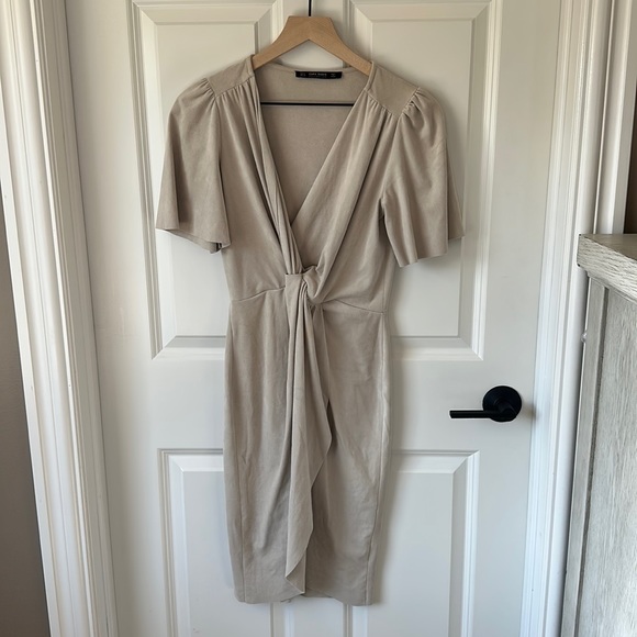 Zara size Small suede dress - Picture 1 of 4